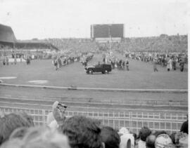 Parade before athletics event
