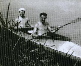 Price and Hobson on the river Soar in 1950